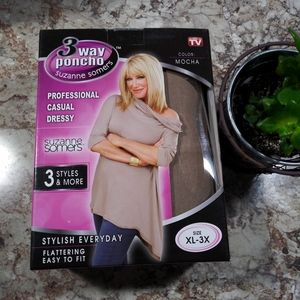 Suzanne Somers Poncho 3 Way
